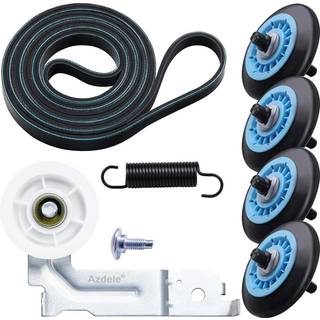 Opgraderet t?rretumbler Reparationss?t til DC97-16782A Samsung Dryer Roller Rulle Replicement Kit 6602-001655/5PH2337 Dryer Belt DC93-00634A Drye