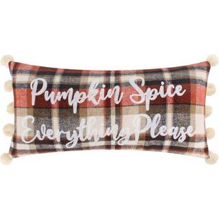 Levtex Home - Pimpkin Spice Everything - Dekorativ pude (12 x 24in) - Orange Navy Brown Cream og White
