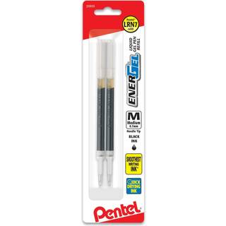 Pentel Energel Liquid Gel Pen Refills N?lpunkt 0,7 mm sort bl?kpakke med 2