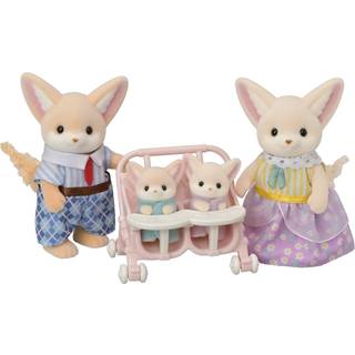 Calico Critters Fennec Fox Family - Uppsättning av 4 samlarmöjligheter för barn i åldrarna 3