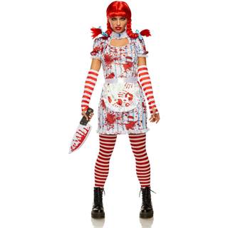 Onde fastfood pige voksen kostume | Stor