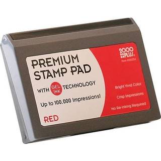 2000 Plus Gel Stamp Pad 3-1/8 """" X 6-1/16 """" Red (030257)