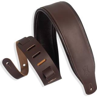 Levy's Amped Leather Guitarremmen Dark Brown