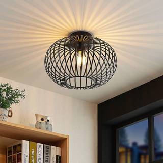 Lindby loftlampe Rosalea, kobberfarvet, metal, 40 cm, E27