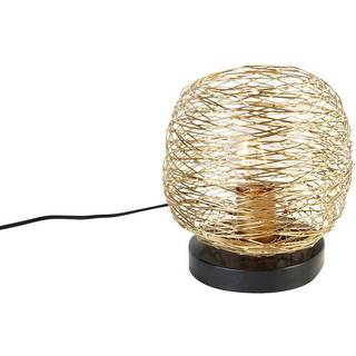 Design bordlampe guld 20 cm - Sarella
