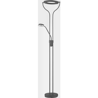 Davos LED-gulvlampe, sort, højde 180 cm, 2 lyskilder, CCT