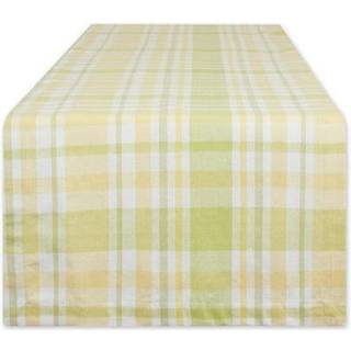 Citron Bliss Plaid Table Runner 14x72