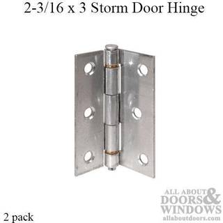 Prime-line K 5142 3 in. Aluminiumssk?rmsd?r h?ngsel med messingolieitlejer (2 pakke)