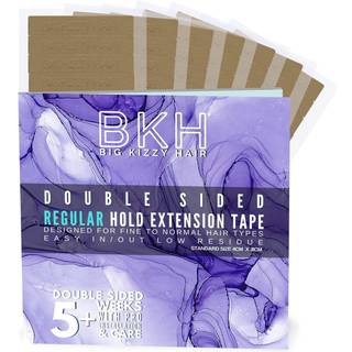 Big Kizzy Hair Extensions Tape - Regular Hold - Passer til de fleste b?nd i h?rforl?ngelser 4 cm x .8 cm b?nd til udvidelser Professionel dobbelt