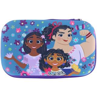 Encanto st?bt blyantkasse - 5x8 blyantboks og farveb?s til skole - Cool superheltopbevaringsboks - Handy Hard -shell blyantkasse med lynl?s til m