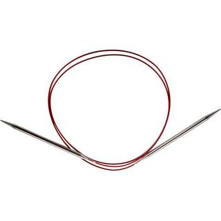 Chiaogoo 47-tommer rød blonder rustfrit stål cirkulære strikning nåle 1/2,25 mm