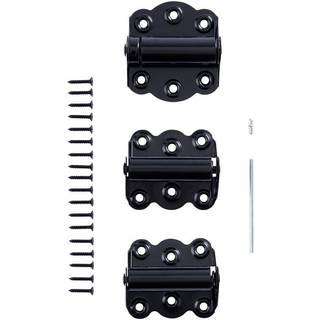 Wright Products V226BL 2 3/4 """" Justerbar og selvlukningsd?r H?ngsler s?t med 2 selvlukende h?ngsler og 1 justerbar selvlukning af h?ngslet sort