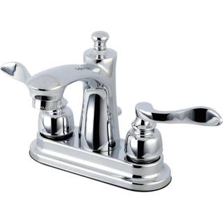 Kingston Brass FB7621NFL 4 in. CentreSet badev?relse vandhane poleret krom