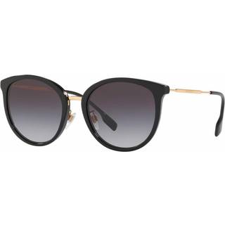 Burberry BE4289D Asian Fit 30018G 56 Solbriller Kvinder Black - Black - 56mm