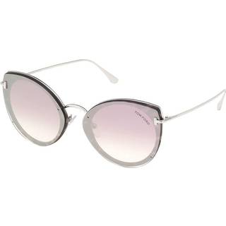 Tom Ford FT0683 JESS 55Z 63 Solbriller Kvinder Tortoiseshell - Silver - 63mm