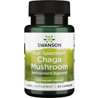 Fuldspektrum Chaga-svamp, 400 mg - 60 kapsler