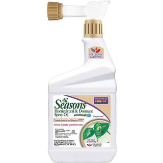 Bonide All Seasons Horticultural & Dormant Spray Oil, 32 oz Klar til sprøjtning Organisk skadedyrsbekæmpelse til frugttræer, roser og buske