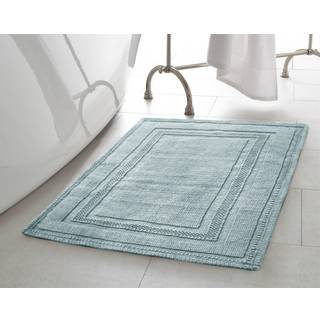 Jean Pierre - Stonewash Racetrack Bath Rug Cotton Premium Badev?relse D? ELLER MACHINE VASKERBARE Meget absorberende m?l 17? X 24? Gr? bl?