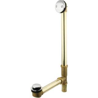 Kingston Brass DTT2201 Tip-toe badekarafl?b med overl?b poleret krom