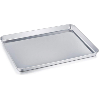 Teamfar bageplade rustfrit st?l bageplade pan cookie ark sund og ikke giftig rust fri og mindre pind let rent og opvaskemaskine sikkert