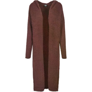 Urban Classics Dame Fjer-cardigan m. hætte Cherry