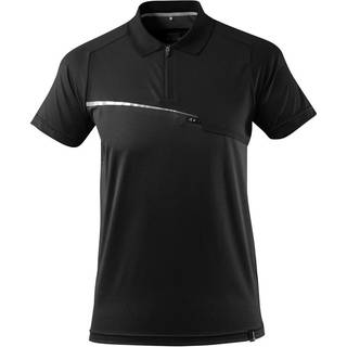 MASCOT ADVANCED poloshirt med brystlomme, sort - 3XL