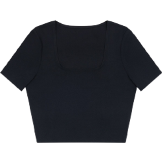 Nimble Soft Cropped T-shirt Black