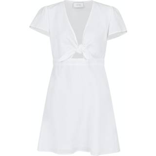 Diara Linen Kjole, Hvid, 40