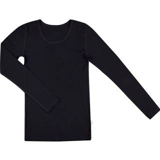 Uldbluse sort til kvinder