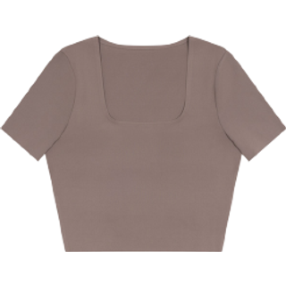 Nimble Soft Cropped T-shirt Clay