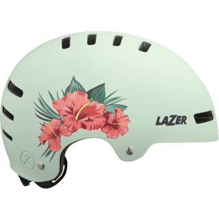 Lazer Cykelhjelm one+ mips matte green flowers - S (52-56 cm) / Grøn