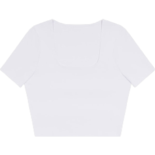 Nimble Soft Cropped T-shirt White
