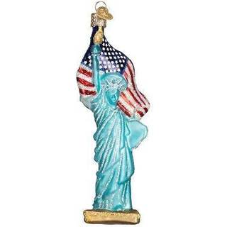 Old World Christmas Cities Places and Landmarks Glass bl?st ornamenter til juletr?statue af frihed