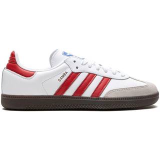 Samba OG sko - White / Better Scarlet / Gum 5 - 45 1/3