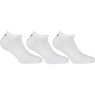 FILA 3-pak Invisible Plain Ankle Socks - White - Str 43/46 * Kampagne *