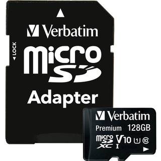 Verbatim Micro-Sdxc Hukommelseskort Klasse 10/U1 Adapter 128 GB ➞ På lager - klar til afhentning