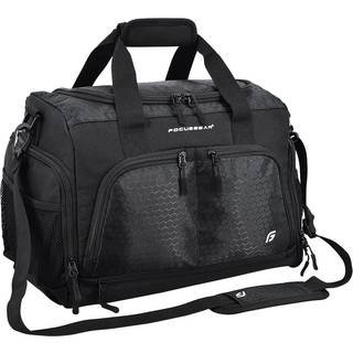 Ultimate Gym Bag 2.0: Den holdbare crowddsource designet duffel taske med 10 optimale rum inklusive vandafvisende pose (sort lille (15 """"))