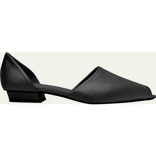 Toteme The Peep-Toe satin flats - black - EU 36