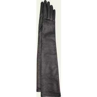 The Row Simon leather gloves - black - L
