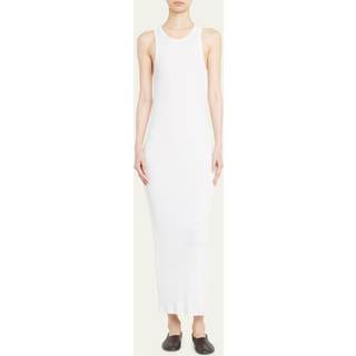 The Row Tikea ribbed-knit maxi dress - white - XL