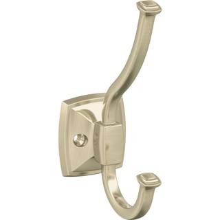 Amerock H37002BBZ | Kinsale Double Prong Decorative Wall Hook | Golden Champagne Hook til frakker Hats Rygsækkeposer | Kroge til badeværelset sov