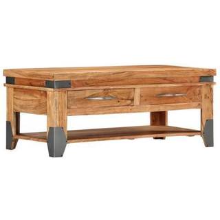sofabord 110 x 52 x 45 cm massivt akacietræ