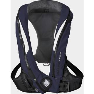 Oppustelig redningsvest Baltic Athena 165N Sele, dame, automatisk, blå/hvid + kulsyrepatron 33 gram, 40 - 120 kg