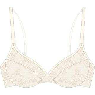 Triumph Bright Spotlight W BH med bøjle, creme, Størrelse: 70D, Dame