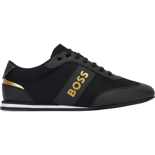 BOSStil mænd. 50470180 Træningssko Rusham Lowp sort (42), Stof, Fast, Blonder, Casual