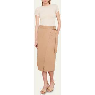 Vince Buckle linen-blend wrap skirt - beige - XXS