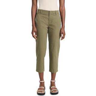 Vince Mid-rise cropped cotton pants - beige - XL