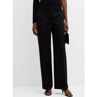Toteme Straight wool-blend pants - black - L