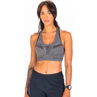 Salomon Women's Elevate Move'On Bra Deep Black/Heather/Reflective Silve, XS