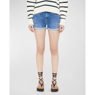 Frame Le Grand Garcon denim shorts - blue - 24